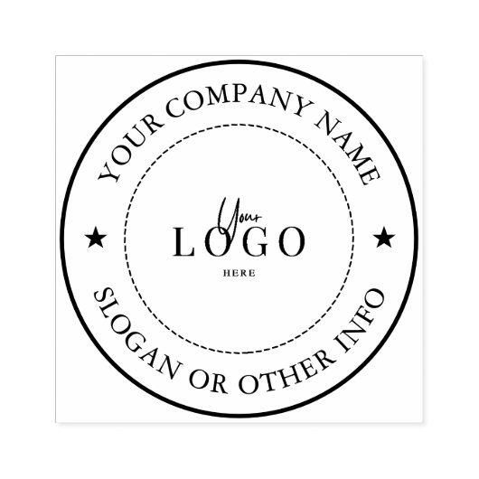 Aangepast bedrijfslogo 	rubberstempel (Afrduk)
