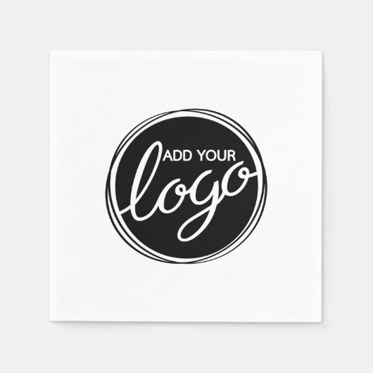 Aangepast bedrijfslogo servet (Voorkant)