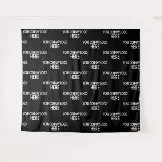 Aangepast bedrijfslogo Step & Repeat achtergrond z Wandkleed