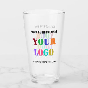 Aangepast bedrijfslogo tekst glas promotioneel ges