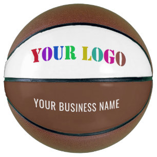 Aangepast bedrijfslogo tekst promotioneel basketba basketbal