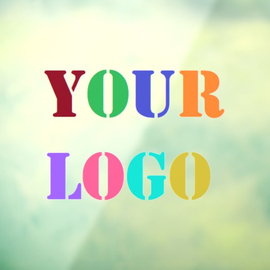 Aangepast bedrijfslogo Uw bedrijf Window Cling Raamsticker (Vel 3)