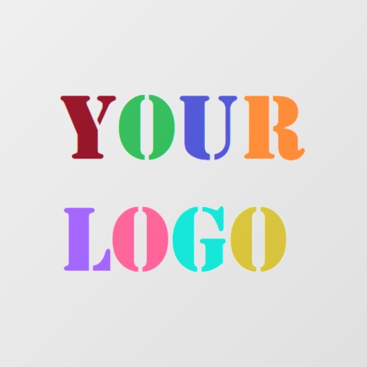 Aangepast bedrijfslogo Uw bedrijf Window Cling Raamsticker (Vel)