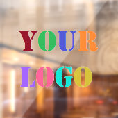 Aangepast bedrijfslogo Uw bedrijf Window Cling Raamsticker (Vel 2)