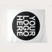 Aangepast bedrijfslogo wandkleed (Voorkant (horizontaal))