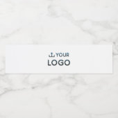 Aangepast bedrijfslogo waterfles etiket (Enkel label)