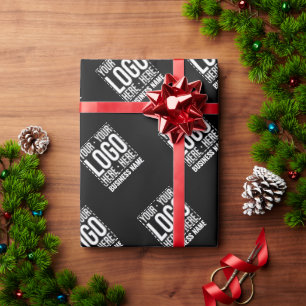 Aangepast bedrijfslogo zakelijke onderneming moder cadeaupapier