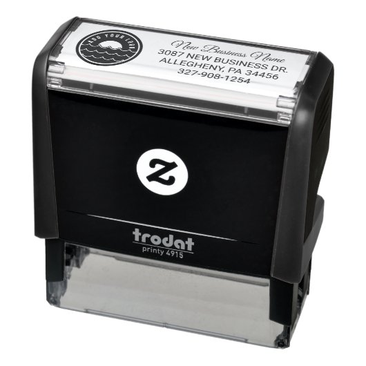 Aangepast bedrijfsmerk Logo Retouradres Zelfinktende Stempel (Product)