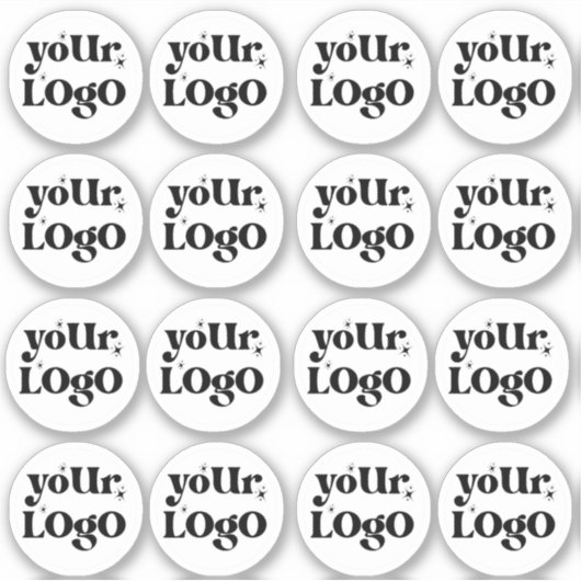 Aangepast bedrijfsmerk met Logo Sticker (Voorkant)