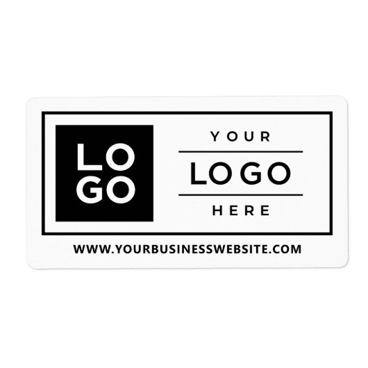 Aangepast bedrijfsmerk voor Logo Etiket (Voorkant)