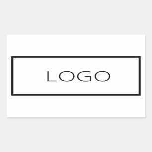 Aangepast bedrijfsmerk voor Logo Rechthoekige Sticker