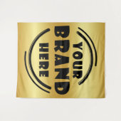 Aangepast bedrijfsmerk wandkleed (Voorkant (horizontaal))