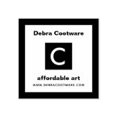 Aangepast bedrijfsmonogram 	rubberstempel (Afrduk)