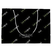 Aangepast bedrijfspatroon en optionele tekst groot cadeauzakje (Achterkant)