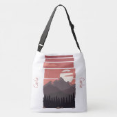 Aangepast  bergen adorables crossbody tas (Achterkant)