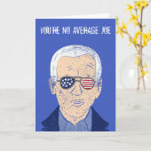 Aangepast bericht Joe Biden Grappige Verjaardag Kaart (Gele Bloem)