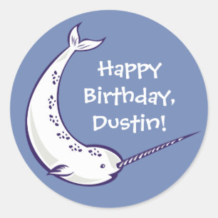 Aangepast bericht Narwhal Stickers of zegels
