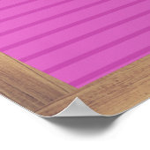 Aangepast bericht Poster voor roze briefbord Aange (Hoek)