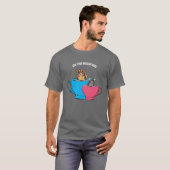 Aangepast bericht Sugar Gliders in Teacups Graphic T-shirt (Voorkant volledig)