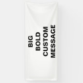 Aangepast bericht Vet lettertype Spandoek (Verticaal)