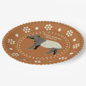 Aangepast bericht voor Maleisische of Aziatische t Papieren Bordje (Gekanteld)