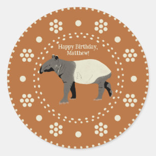 Aangepast bericht voor Maleisische of Aziatische t Ronde Sticker