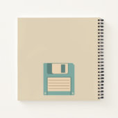 Aangepast berichtcomputerdiskettestaptop voor disk notitieboek (Achterkant)