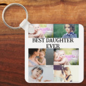 Aangepast beste dochterapparaat ooit 6 fotocollage sleutelhanger (Voorkant)