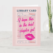 Aangepast Beste Hoofdstuk Tot Nu Toe Schattig Boek Kaart (Voorkant)