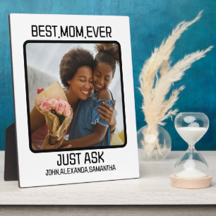 Aangepast beste mama ooit gewoon Kinder naam foto  Fotoplaat