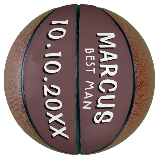 Aangepast beste naam bruiloft datum keepslag basketbal (Verticaal)