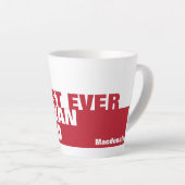 Aangepast beste-ooit-TEXAN DAD Latte Mok (Rechterhoek)