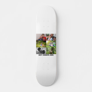 Aangepast beste opa ooit 6 fotocollage skateboard