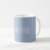 Aangepast beste pap ooit blauwe koffie Mok (Voorkant rechts)