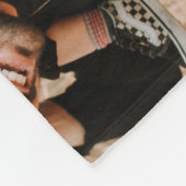 Aangepast beste pap ooit fotocollage fleece deken (Hoek)