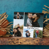 Aangepast beste pap ooit fotocollage fotoplaat (Zijkant)