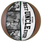 Aangepast BESTE UNCLE OOIT Moderne Cool Family 3 F Basketbal (Verticaal)