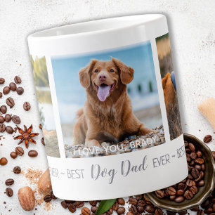 Aangepast beste vader ooit foto-hond extra grote beker