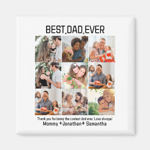 Aangepast beste vader ooit vaders Dag 9 Foto Colla Magneet