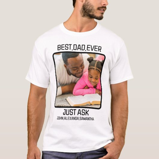 Aangepast beste vader ooit Vraag gewoon Kinder naa T-shirt (Voorkant)