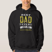 Aangepast beste vader Papa vader ooit gewoon grapp Hoodie (Voorkant)