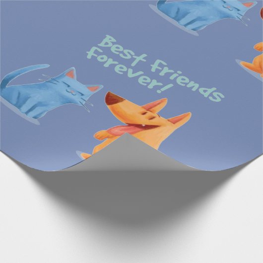 Aangepast beste vrienden voor altijd cadeaupapier (Hoek)