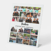 Aangepast beste vrienden voor Brothers Brothers Fo Reclamebord Met Voetstuk (Voorkant)