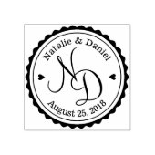 Aangepast Bewaar de datum Bruiloft Rubber Stempel  (Afrduk)