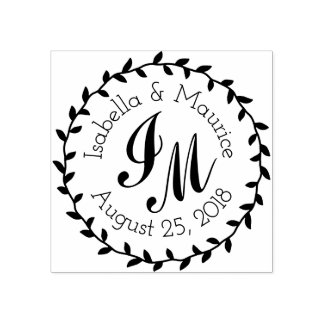 Aangepast Bewaar de datum Bruiloft Rubber Stempel