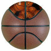 Aangepast bewerkbare tekst op maat gesneden mini basketbal (Rechts)