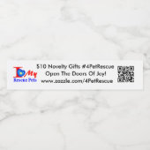 Aangepast bewerken waterfles etiket (Enkel label)