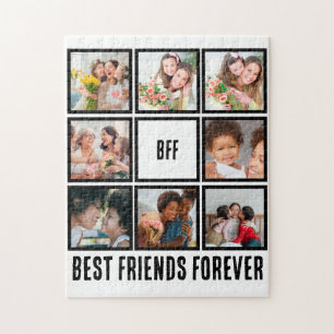 Aangepast BFF Beste vrienden voor 8 Foto collage Legpuzzel