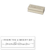 Aangepast bibliotheekboek 	rubberstempel (Gestempeld)