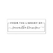 Aangepast bibliotheekboek 	rubberstempel (Afrduk)